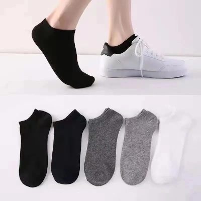 10 Pasang Kaos Kaki Pria Wanita / Kaos Kaki Pendek Mata Kaki Warna Polos / Ankle Socks Pria Wanita