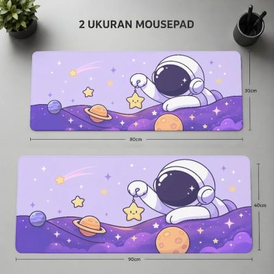 MOUSEPAD GAMING DESKMAT POLOS CUSTOM 40 X 90 30 X 80 CM